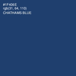 #1F406E - Chathams Blue Color Image